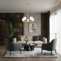 Five Light Chandelier by Z-Lite - Oren Collection, Modern Gold Finish - 7004-5MGLD