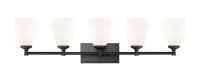 Five Light Vanity by Z-Lite - Oren Collection, Matte Black Finish - 7004-5V-MB