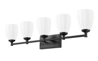 Five Light Vanity by Z-Lite - Oren Collection, Matte Black Finish - 7004-5V-MB