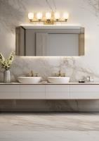 Five Light Vanity by Z-Lite - Oren Collection, Modern Gold Finish - 7004-5V-MGLD