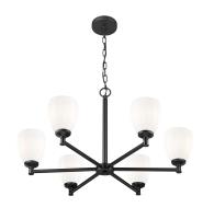 Six Light Chandelier by Z-Lite - Oren Collection, Matte Black Finish - 7004-6MB