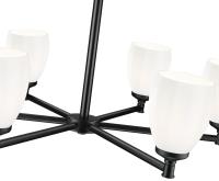 Six Light Chandelier by Z-Lite - Oren Collection, Matte Black Finish - 7004-6MB