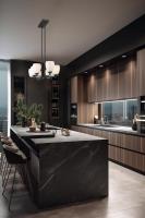 Eight Light Linear Chandelier by Z-Lite - Oren Collection, Matte Black Finish - 7004-8L-MB