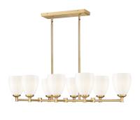 Eight Light Linear Chandelier by Z-Lite - Oren Collection, Modern Gold Finish - 7004-8L-MGLD