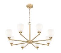 Eight Light Chandelier by Z-Lite - Oren Collection, Modern Gold Finish - 7004-8MGLD