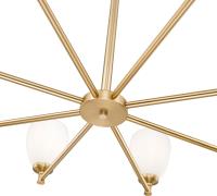 Eight Light Chandelier by Z-Lite - Oren Collection, Modern Gold Finish - 7004-8MGLD