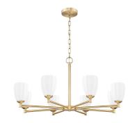 Eight Light Chandelier by Z-Lite - Oren Collection, Modern Gold Finish - 7004-8MGLD