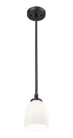 One Light Pendant by Z-Lite - Oren Collection, Matte Black Finish - 7004P5-MB