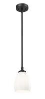 One Light Pendant by Z-Lite - Oren Collection, Matte Black Finish - 7004P5-MB