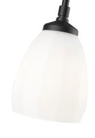 One Light Pendant by Z-Lite - Oren Collection, Matte Black Finish - 7004P5-MB