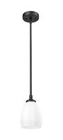 One Light Pendant by Z-Lite - Oren Collection, Matte Black Finish - 7004P5-MB