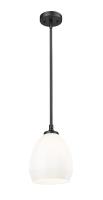 One Light Pendant by Z-Lite - Oren Collection, Matte Black Finish - 7004P8-MB
