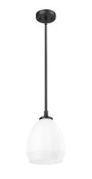 One Light Pendant by Z-Lite - Oren Collection, Matte Black Finish - 7004P8-MB