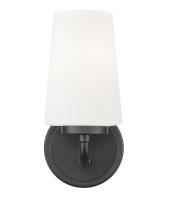 One Light Wall Sconce by Z-Lite - Montford Collection, Matte Black Finish - 7005-1S-MB