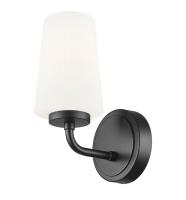 One Light Wall Sconce by Z-Lite - Montford Collection, Matte Black Finish - 7005-1S-MB
