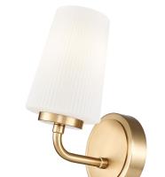 One Light Wall Sconce by Z-Lite - Montford Collection, Modern Gold Finish - 7005-1S-MGLD
