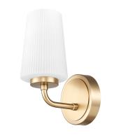 One Light Wall Sconce by Z-Lite - Montford Collection, Modern Gold Finish - 7005-1S-MGLD