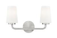 Two Light Vanity by Z-Lite - Montford Collection, Brushed Nickel Finish - 7005-2V-BN