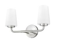 Two Light Vanity by Z-Lite - Montford Collection, Brushed Nickel Finish - 7005-2V-BN