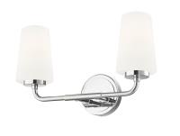 Two Light Vanity by Z-Lite - Montford Collection, Chrome Finish - 7005-2V-CH