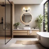 Two Light Vanity by Z-Lite - Montford Collection, Matte Black Finish - 7005-2V-MB