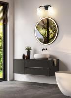 Two Light Vanity by Z-Lite - Montford Collection, Matte Black Finish - 7005-2V-MB