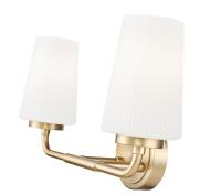 Two Light Vanity by Z-Lite - Montford Collection, Modern Gold Finish - 7005-2V-MGLD