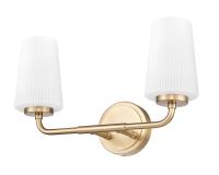 Two Light Vanity by Z-Lite - Montford Collection, Modern Gold Finish - 7005-2V-MGLD
