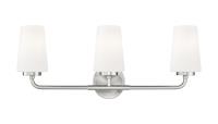 Three Light Vanity by Z-Lite - Montford Collection, Brushed Nickel Finish - 7005-3V-BN