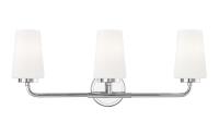 Three Light Vanity by Z-Lite - Montford Collection, Chrome Finish - 7005-3V-CH