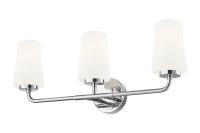 Three Light Vanity by Z-Lite - Montford Collection, Chrome Finish - 7005-3V-CH