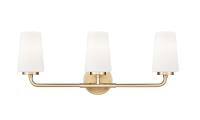 Three Light Vanity by Z-Lite - Montford Collection, Modern Gold Finish - 7005-3V-MGLD