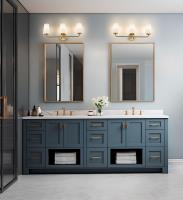 Three Light Vanity by Z-Lite - Montford Collection, Modern Gold Finish - 7005-3V-MGLD
