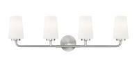 Four Light Vanity by Z-Lite - Montford Collection, Brushed Nickel Finish - 7005-4V-BN