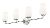 Four Light Vanity by Z-Lite - Montford Collection, Brushed Nickel Finish - 7005-4V-BN