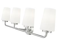 Four Light Vanity by Z-Lite - Montford Collection, Brushed Nickel Finish - 7005-4V-BN