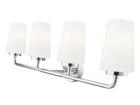 Four Light Vanity by Z-Lite - Montford Collection, Chrome Finish - 7005-4V-CH