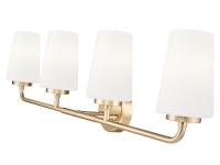 Four Light Vanity by Z-Lite - Montford Collection, Modern Gold Finish - 7005-4V-MGLD