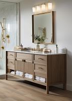 Four Light Vanity by Z-Lite - Montford Collection, Modern Gold Finish - 7005-4V-MGLD