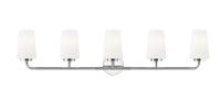 Five Light Vanity by Z-Lite - Montford Collection, Chrome Finish - 7005-5V-CH