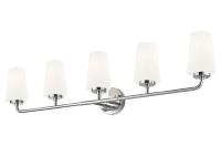 Five Light Vanity by Z-Lite - Montford Collection, Chrome Finish - 7005-5V-CH