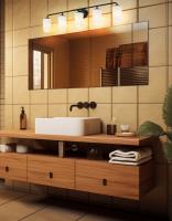 Five Light Vanity by Z-Lite - Montford Collection, Matte Black Finish - 7005-5V-MB