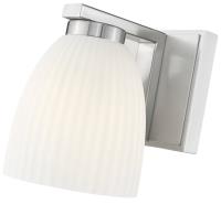 One Light Wall Sconce by Z-Lite - Naya Collection, Brushed Nickel Finish - 7518-1S-BN