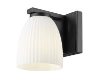 One Light Wall Sconce by Z-Lite - Naya Collection, Matte Black Finish - 7518-1S-MB