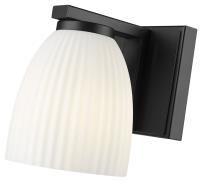 One Light Wall Sconce by Z-Lite - Naya Collection, Matte Black Finish - 7518-1S-MB