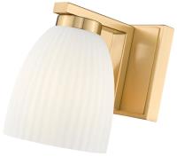 One Light Wall Sconce by Z-Lite - Naya Collection, Modern Gold Finish - 7518-1S-MGLD