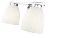 Two Light Vanity by Z-Lite - Naya Collection, Chrome Finish - 7518-2V-CH