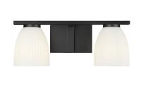 Two Light Vanity by Z-Lite - Naya Collection, Matte Black Finish - 7518-2V-MB