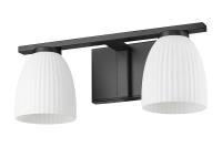 Two Light Vanity by Z-Lite - Naya Collection, Matte Black Finish - 7518-2V-MB