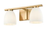 Two Light Vanity by Z-Lite - Naya Collection, Modern Gold Finish - 7518-2V-MGLD
